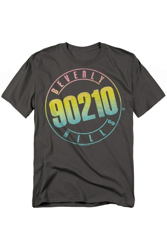 Trevco 90210-Color Blend Logo - Short Sleeve Adult 18-1 Tee - Charcoal- 5X