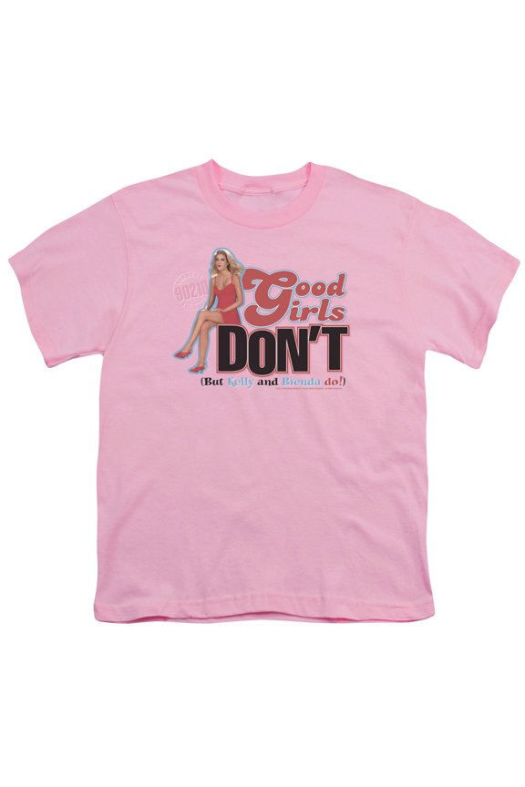 90210-Good Girls Dont - Short Sleeve Youth 18-1 Tee - Pink- Large