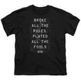 thumbnail image 1 of Trevco ACDC147-YT-2 ACDC & Struck Youth Cotton Short Sleeve 18-1 T-Shirt, Black - Medium, 1 of 2