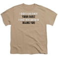 thumbnail image 1 of Trevco ATA1910-YT-1 Your Fault-Short Sleeve Youth 18-1 T-Shirt, Sand - Small, 1 of 1