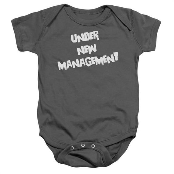 Trevco ATA1979-SS-2 New Management-Infant Snapsuit, Charcoal - Medium - 12 Month