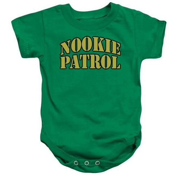Trevco ATA2518-SS-1 Nookie Patrol-Infant Snapsuit, Kelly Green - Small - 6 Month