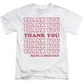 thumbnail image 1 of Trevco ATA2616-KT-3 Thank You-Short Sleeve Juvenile 18-1 T-Shirt, White - Large 7, 1 of 1