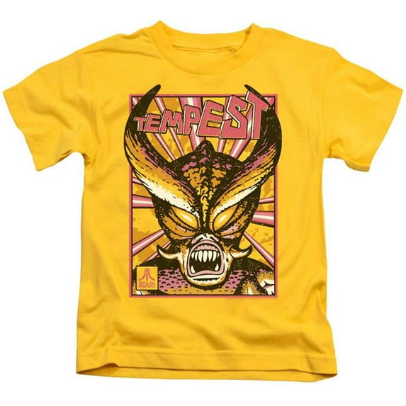 Trevco ATRI206-KT-1 Atari & in the Grasp Juvenile Cotton Short Sleeve 18-1 T-Shirt, Yellow - Small - 4