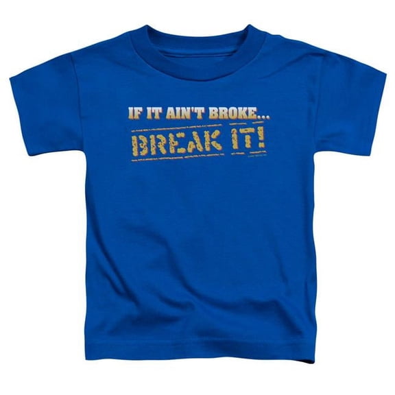 Trevco ATY282-TT-2 Break It-S by S Toddler Tee, Royal Blue - Medium 3T