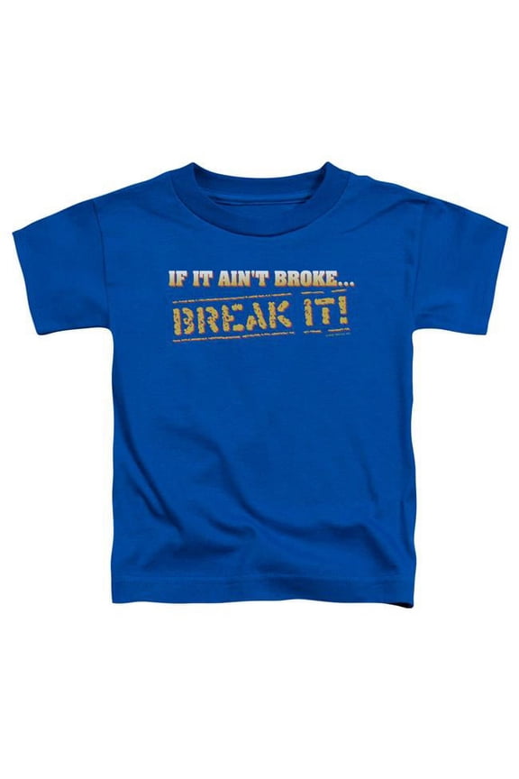 ATY282-TT-3 Break It-S by S Toddler Tee, Royal Blue - Large 4T