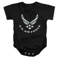 thumbnail image 1 of Trevco  Air Force & Logo Infant Cotton Snapsuit, Black - Medium - 12 Months, 1 of 1