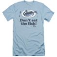 thumbnail image 1 of Trevco Airplane-Do Not Eat The Fish Short Sleeve Adult 30-1 Tee, Light Blue - 2X, 1 of 1