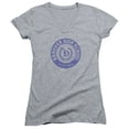thumbnail image 1 of Trevco  American Vandal & Hanover Seal Junior Sheer Cap Sleeve Cotton V-Neck T-Shirt, Athletic Heather - Small, 1 of 1