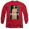 thumbnail image 1 of Trevco  Andy Griffith & Barney Influencer Long Sleeve Adult Cotton 18-1 T-Shirt, Red - 2X, 1 of 1