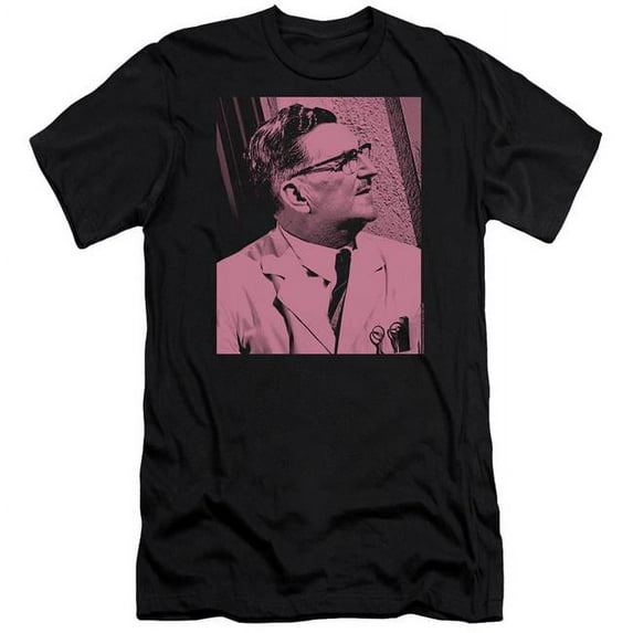 Trevco Andy Griffith & Floyd Lawson Short Sleeve Adult Cotton 30-1 T-Shirt, Black - Large