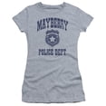 thumbnail image 1 of Trevco  Andy Griffith Show & Mayberry Police Juniors Sheer Cap Short Sleeve T-Shirt, Athletic Heather - Medium, 1 of 1