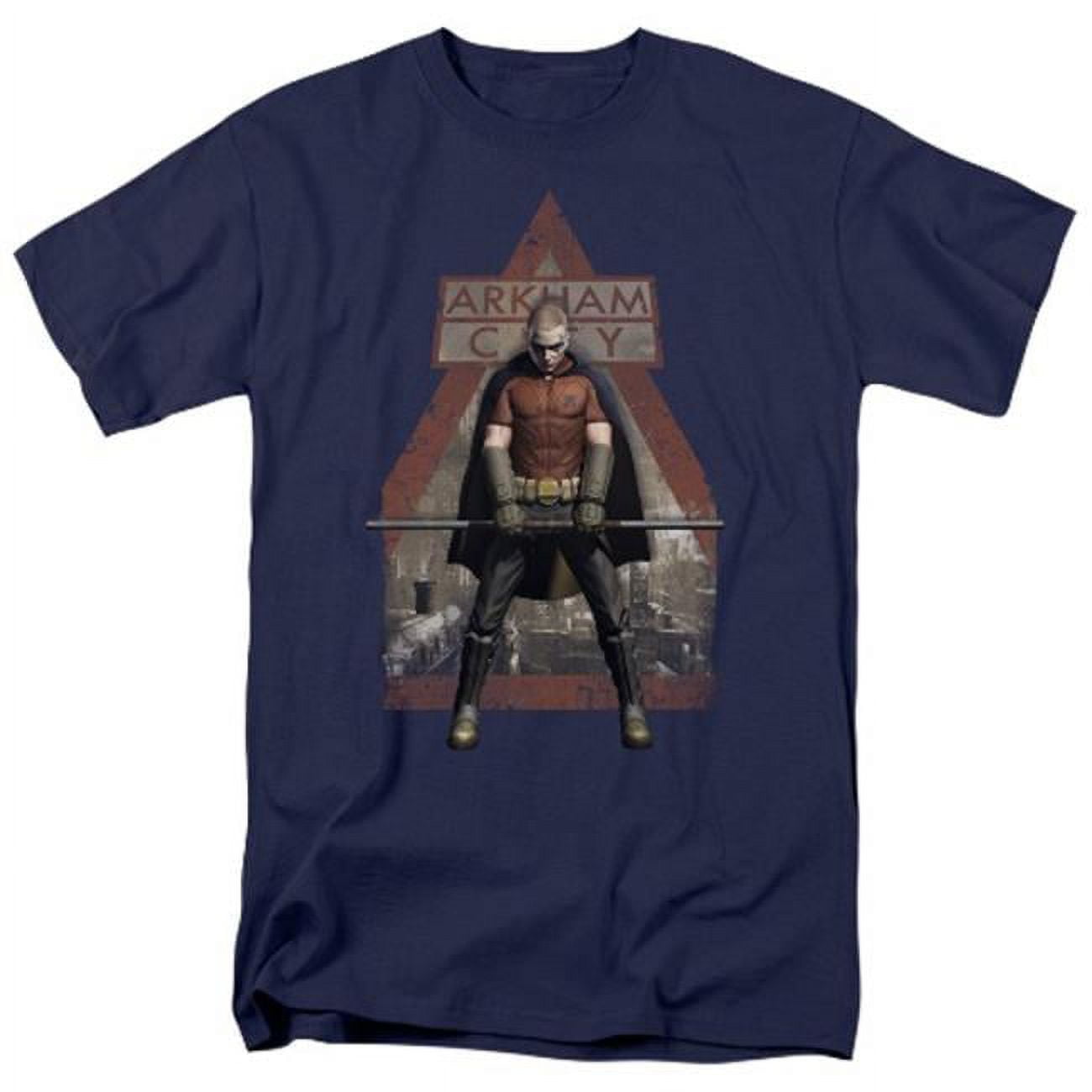 Trevco Batman-Red Hood Long Sleeve Adult 18-1 Tee - Black