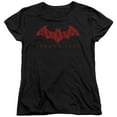 thumbnail image 1 of Trevco Arkham City-Red Bat - Short Sleeve Womens Tee - Black- Small, 1 of 1