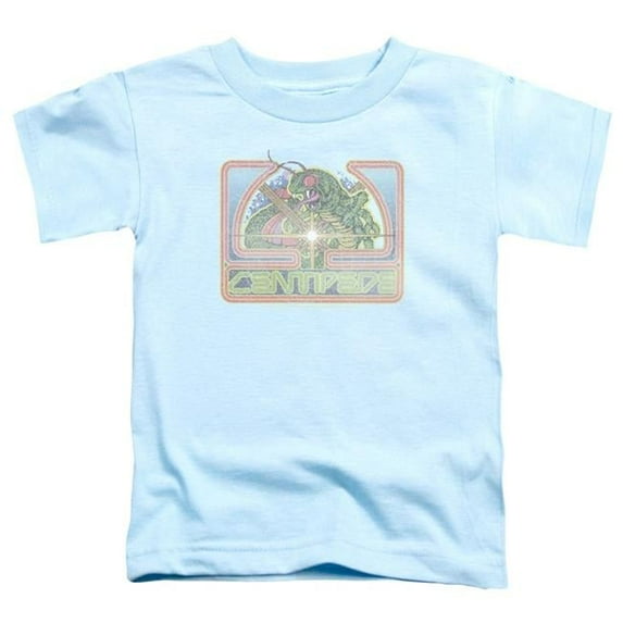 Trevco Atari & Classic Centipede Toddler Cotton Short Sleeve T-Shirt, Light Blue - Small - 2 Toddler