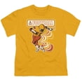 thumbnail image 1 of Trevco  Atari Football Player-S by S Youth Short Sleeve Shirt - Gold - Small, 1 of 1
