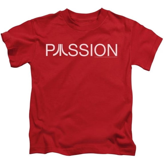 Trevco Atari & Passion Juvenile Cotton Short Sleeve 18-1 T-Shirt, Red - Small - 4
