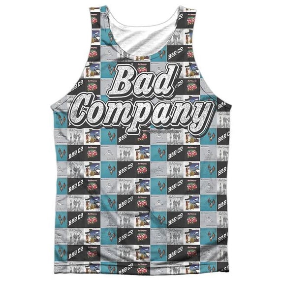 Trevco BADC113-TKPP-5 Bad Company & Originals Adult Polyster Tank Top, White - 2X