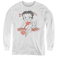 thumbnail image 1 of Trevco  BB513-YL-4 Betty Boop & Classic with Pup-Youth Long Sleeve Tee, White - Extra Large, 1 of 1