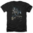 thumbnail image 1 of Trevco BM1887-HA-2 Batman & Perched-Adult Heather T-Shirt, Black - Medium, 1 of 1