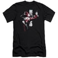 thumbnail image 1 of Trevco  BM2019-PSF-5 Batman Harley & Joker-Premuim Canvas Adult Slim Fit 30-1 T-Shirt, Black - 2X, 1 of 1