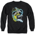 thumbnail image 1 of Trevco BM2170-AS-4 Batman & Bat Effects Adult Crewneck Sweatshirt, Black - Extra Large, 1 of 1