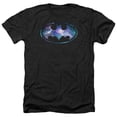 thumbnail image 1 of Trevco BM2459-HA-2 Batman & Galaxy 2 Signal-Adult Heather T-Shirt, Black - Medium, 1 of 1