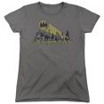 thumbnail image 1 of Trevco BM2482-WT-4 Batman & Gotham Skyline Womens Cotton Short Sleeve T-Shirt, Charcoal - Extra Large, 1 of 1