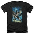 thumbnail image 1 of Trevco BM2486-HA-5 Batman & Stormy Dark Knight-Adult Heather T-Shirt, Black - 2X, 1 of 1