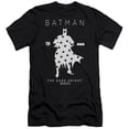 thumbnail image 1 of Trevco BM2619-SF-1 Batman & Star Silhouette Adult Slim Fit Cotton Short Sleeve 30-1 T-Shirt, Black - Small, 1 of 1