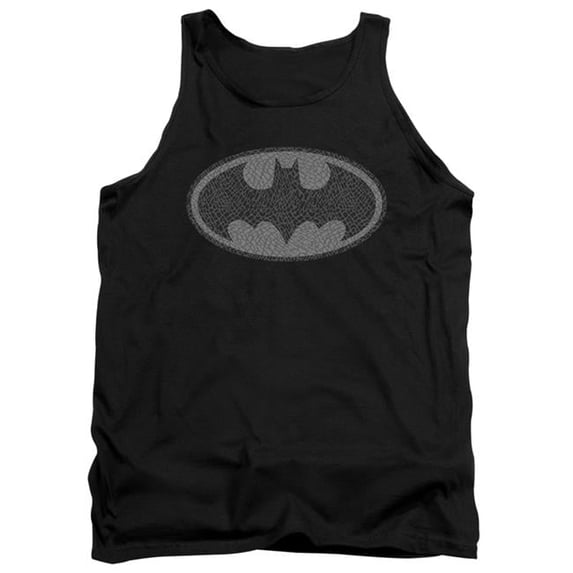 Trevco BM2627-TK-3 Batman & Elephant Signal Adult Cotton Tank Top, Black - Large