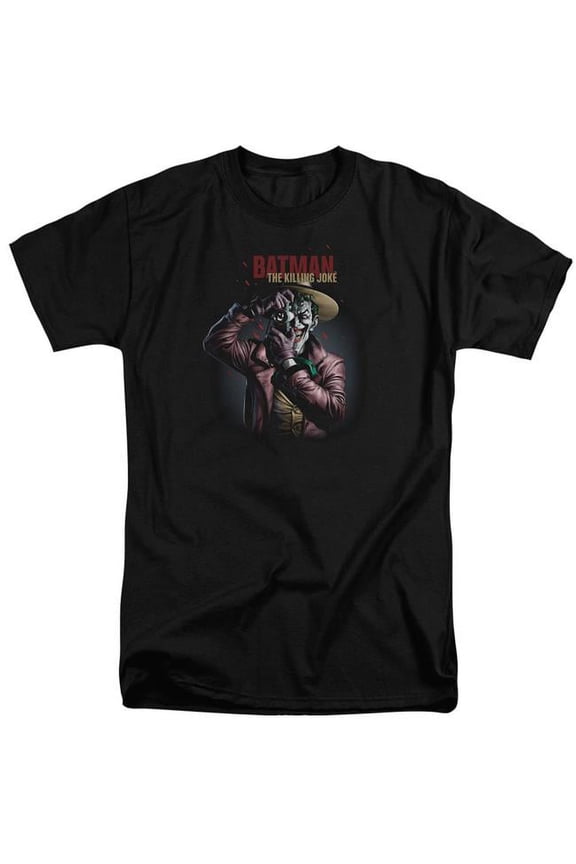 BM2709-ATT-5 Batman Killing Joke Camera-S by S Adult Tall Fit Short Sleeve Shirt, Black - 2X
