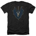 thumbnail image 1 of Trevco BM2808-HA-6 Batman & Bat Fill-Adult Heather T-Shirt, Black - 3X, 1 of 1