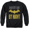thumbnail image 1 of Trevco BM2822-AS-1 Batman & Dad By Day-Adult Crewneck Sweatshirt, Black - Small, 1 of 1