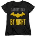 thumbnail image 1 of Trevco BM2822-WT-1 Batman & Dad By Day-Short Sleeve Women T-Shirt, Black - Small, 1 of 2
