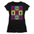 thumbnail image 1 of Trevco  BM2906-JS-3 Batman & Warhol Batman Short Sleeve Junior Sheer T-Shirt, Black - Large, 1 of 1