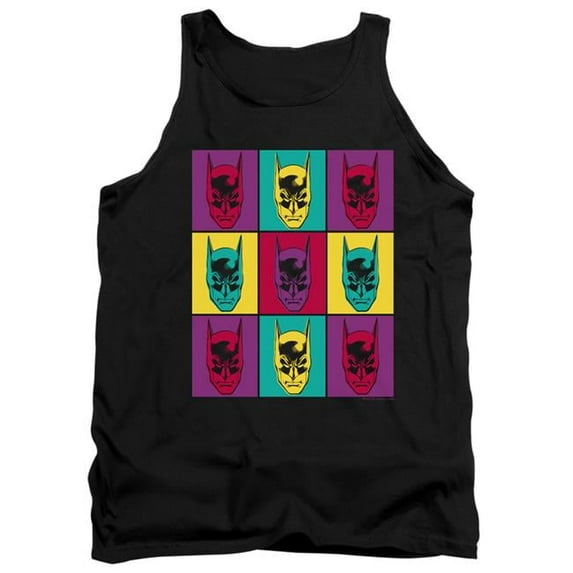 Trevco BM2906-TK-4 Batman & Warhol Batman-Adult Tank Top, Black - Extra Large