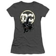 thumbnail image 1 of Trevco  BM2910-JS-3 Batman & Batman DC Short Sleeve Junior Sheer T-Shirt, Charcoal - Large, 1 of 1