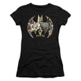 thumbnail image 1 of Trevco  BM2940-JS-2 Batman 80th Shield Short Sleeve Junior Sheer T-Shirt, Black - Medium, 1 of 1
