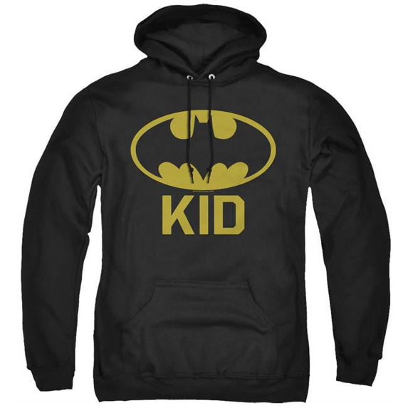 Trevco BM2952-AFTH-6 Batman Bat KID Adult Pull-Over Hoodie, Black - 3X