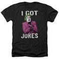 thumbnail image 1 of Trevco BMT142D-HA-4 Batman Classic TV & Got Jokes-Adult Heather T-Shirt, Black - Extra Large, 1 of 1