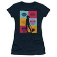 thumbnail image 1 of Trevco BOP102-JS-2 Birds of Prey & Lips-Short Sleeve Junior Sheer T-Shirt, Navy - Medium, 1 of 1