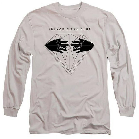 Trevco BOP105-AL-2 Birds of Prey & BMC-Long Sleeve Adult 18-1 T-Shirt, Silver - Medium