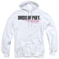 thumbnail image 1 of Trevco BOP117B-AFTH-6 Birds of Prey & Horizontal Logo-Adult Pullover Hoodie, White - 3X, 1 of 1