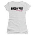 thumbnail image 1 of Trevco BOP117B-JS-5 Birds of Prey & Horizontal Logo-Short Sleeve Junior Sheer T-Shirt, White - 2X, 1 of 1