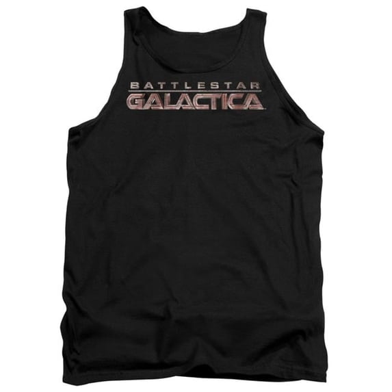 Trevco BSG & Logo Adult Cotton Tank Top, Black - Large