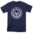 thumbnail image 1 of Trevco  BSG & Pegasus Badge Short Sleeve Cotton Adult Regular Fit 18-1 T-Shirt, Navy - 4X, 1 of 1