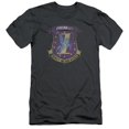 thumbnail image 1 of Trevco  BSG & Primas Badge Adult Slim Fit Cotton Short Sleeve 30-1 T-Shirt, Charcoal - Medium, 1 of 1