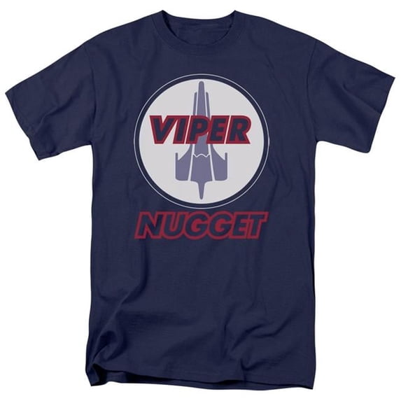 Trevco BSG179-AT-8 BSG & Nugget Adult Regular Fit Cotton Short Sleeve 18-1 T-Shirt, Navy - 5X