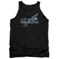 thumbnail image 1 of Trevco BSG210-TK-5 BSG & Cylon Persuit Adult Cotton Tank Top, Black - 2X, 1 of 1